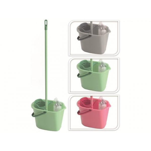 Statie de curatare (caldare+storcator 10l si mop), 4culori Statie de curatare (caldare+storcator 10l si mop), 4culori