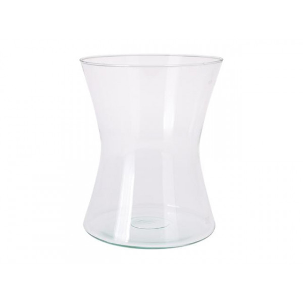Ваза стеклянная "Трапеция" H20cm, D16cm