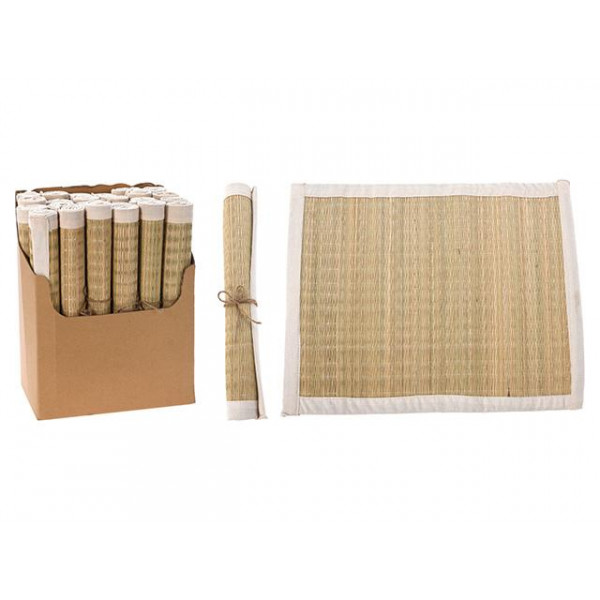 Covoras de servire din bambus 45X35cm cu captuseala din bumbac Covoras de servire din bambus 45X35cm cu captuseala din bumbac