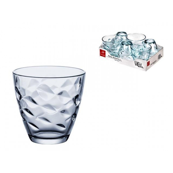 Set pahare pentru apa Flora Acqua 6buc, 260ml, albastre Set pahare pentru apa Flora Acqua 6buc, 260ml, albastre