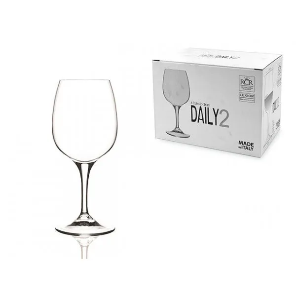 Set pocale pentru vin Daily 6buc, 340ml