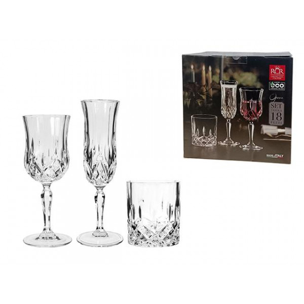 Set 18buc Opera: pocale 6X130ml, 6X230ml, 6X300ml Set 18buc Opera: pocale 6X130ml, 6X230ml, 6X300ml