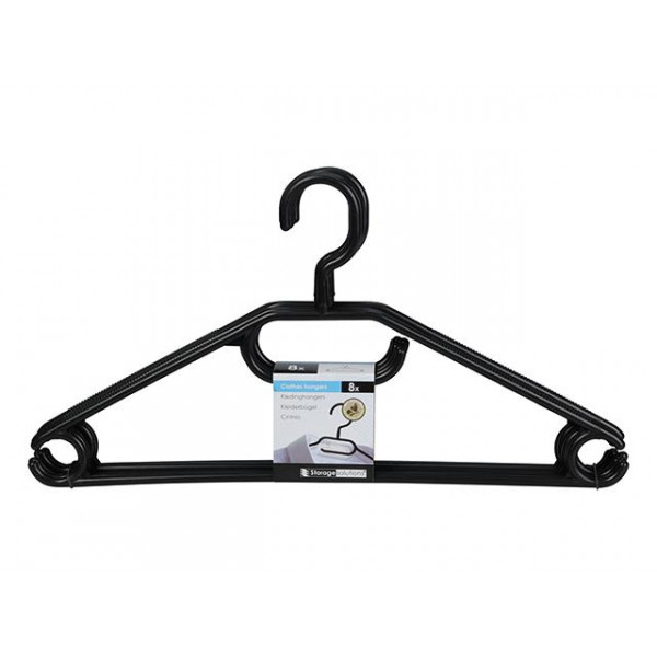 Set umerase pentru haine din plastic Storage 8buc Set umerase pentru haine din plastic Storage 8buc