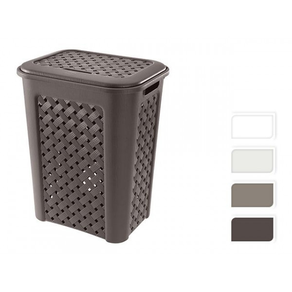 Cos pentru rufe cu capac Arianna 50.7l, 43.5X33.5X55cm Cos pentru rufe cu capac Arianna 50.7l, 43.5X33.5X55cm