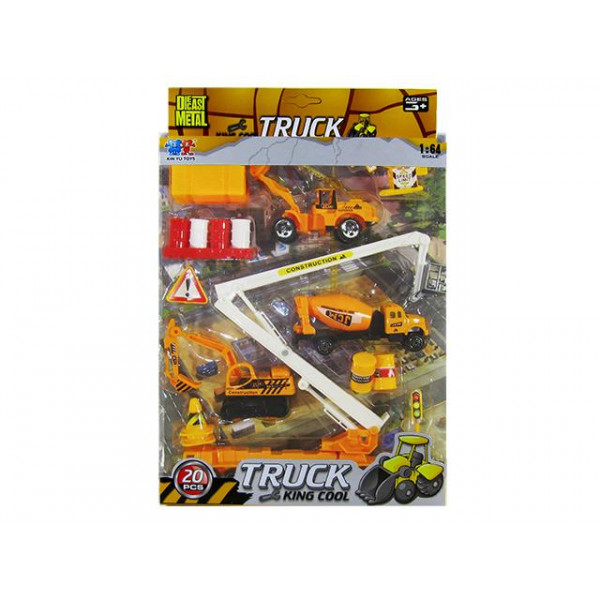 Набор спецмашин строительных "Truck" 1:87, металл Набор спецмашин строительных "Truck" 1:87, металл