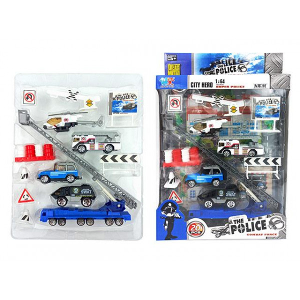 Набор спецмашин "Police" 1:87, металл Набор спецмашин "Police" 1:87, металл