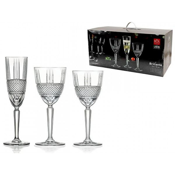 Set 18buc Brilliante: pocale 6X190ml, 6X230ml, 6X290ml