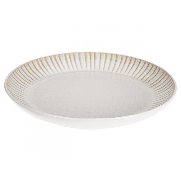 Тарелка десертная 21cm Reactiv Glaze, белая, керамика Тарелка десертная 21cm Reactiv Glaze, белая, керамика