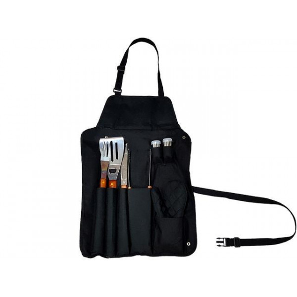 Instrumente pentru gratar BBQ 7buc si sort 42X61cm