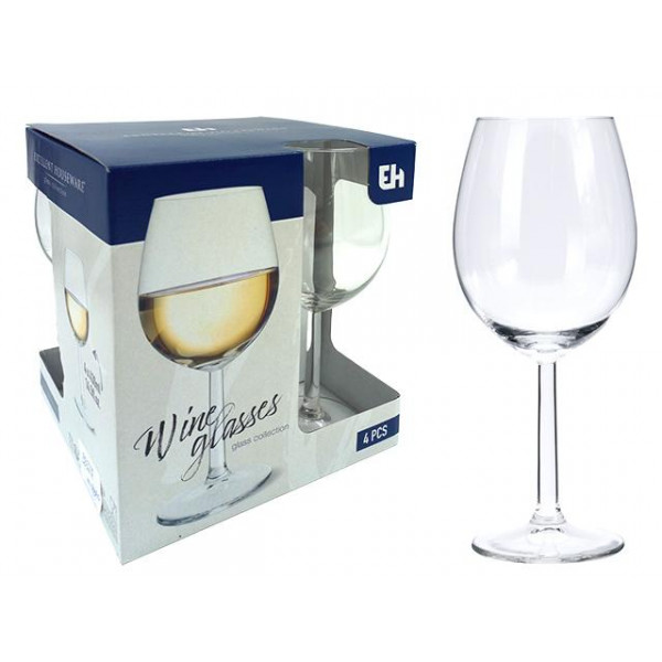 Set pahare pentru vin alb EH 4buc, 430ml, 20сm