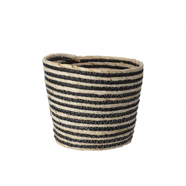 Cos impletit 23X21cm, dungi negre Cos impletit 23X21cm, dungi negre