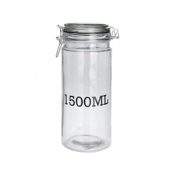 Borcan pentru pastrare/conservare EH 1.5l H24.7cm cu capac clema