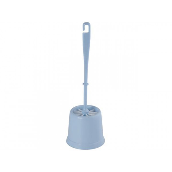 Perie WC cu suport MSV, albăstră, din plastic Perie WC cu suport MSV, albăstră, din plastic