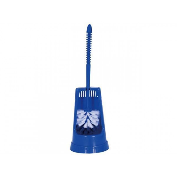 Perie WC cu suport MSV albăstră, din plastic Perie WC cu suport MSV albăstră, din plastic
