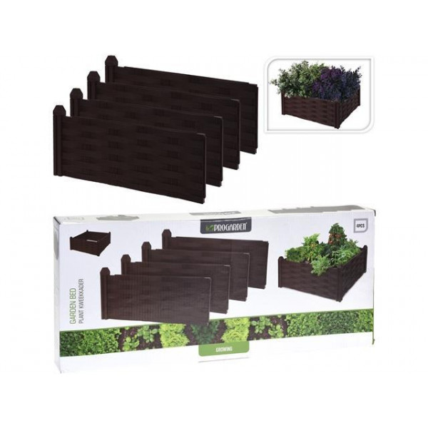 Gard decorativ pentru curte/gradina 4buc, 45Х18cm "Impletitura"