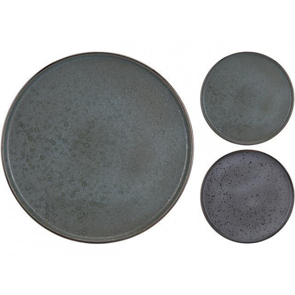 Farfurie de servire 27cm "Granit", 2 culori, din ceramica Farfurie de servire 27cm "Granit", 2 culori, din ceramica