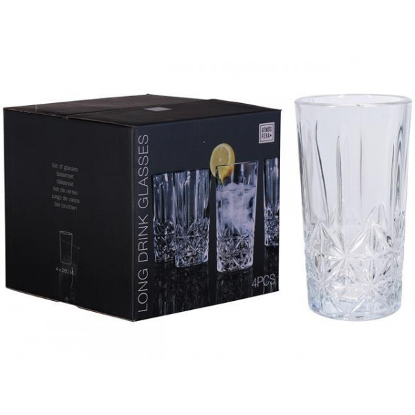 Set 4 pahare tip Tumbler Atmosfera Opera 260ml, inalte Set 4 pahare tip Tumbler Atmosfera Opera 260ml, inalte