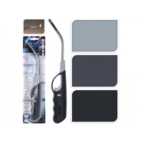 Bricheta pentru aragaz 28.5cm cu duza flexibila, 3 culori, plastic Bricheta pentru aragaz 28.5cm cu duza flexibila, 3 culori, plastic