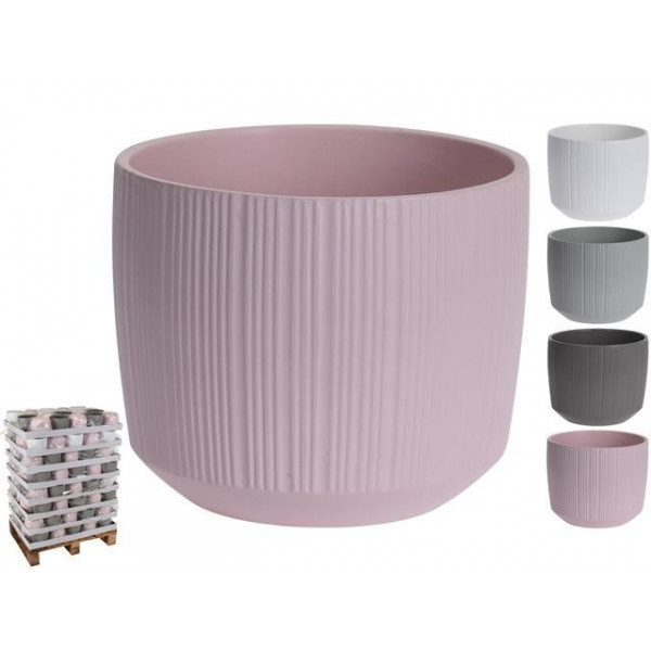 Ghiveci pentru flori din ceramica "Pattern" D14.5X12cm, 4 culori