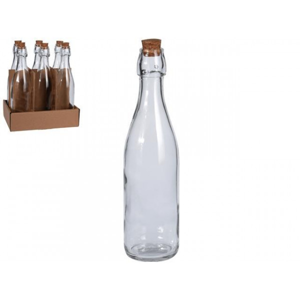 Бутылка 500ml, H27cm, с пробкой Бутылка 500ml, H27cm, с пробкой
