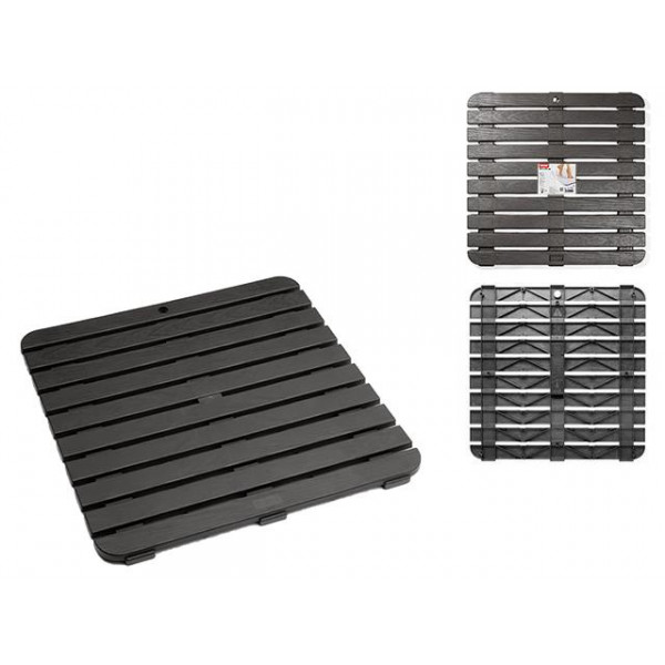 Настил для душа Tatay 55X55X3cm коричневый, пластик