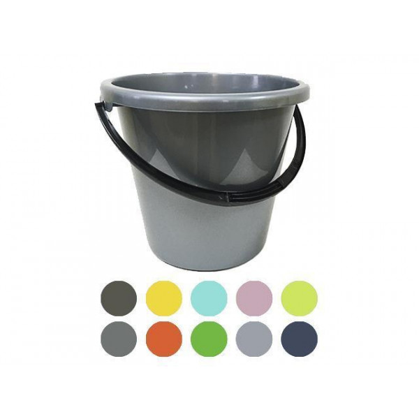 Galeata Jagiello 12l diferite culori, mânăr negru, H28cm, plastic Galeata Jagiello 12l diferite culori, mânăr negru, H28cm, plastic