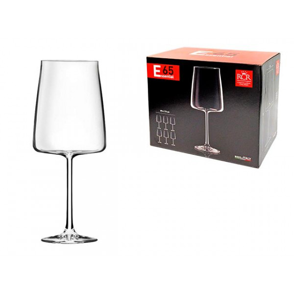 Set pocale de vin RCR Essential,6 buc, 650ml