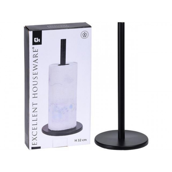 Suport pentru prosoape de hartie EH 32cm, metal, negru Suport pentru prosoape de hartie EH 32cm, metal, negru