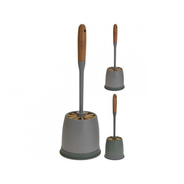 Щетка WC c подставкой Daily 38cm, бамбуковая ручка Щетка WC c подставкой Daily 38cm, бамбуковая ручка