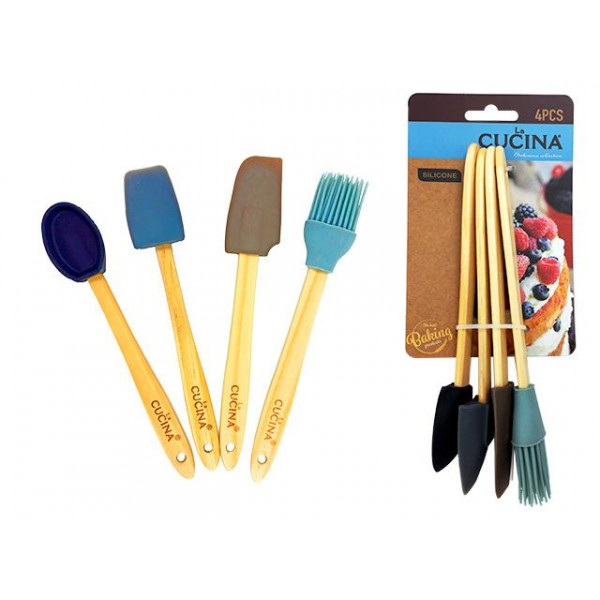 Set instrumente de patiserie Cucina 4buc, silicon Set instrumente de patiserie Cucina 4buc, silicon
