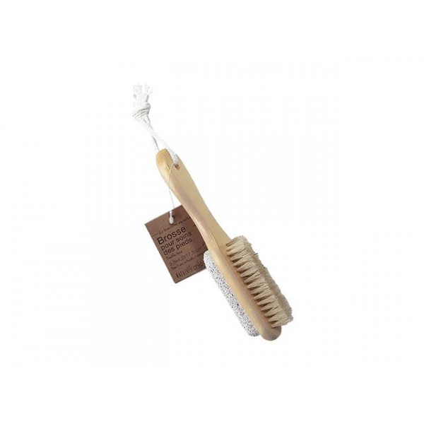 Щетка педикюрная 2in1 с пемзой Tendance 4.2X17.5cm, ручка дерево