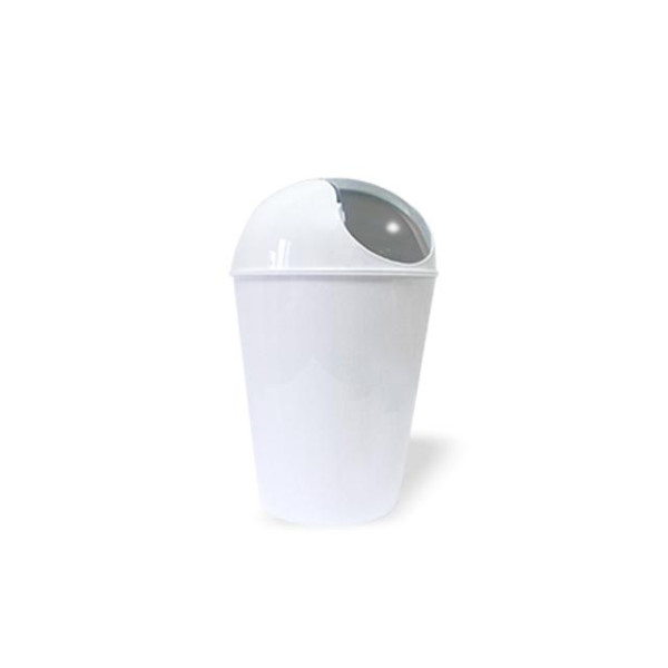 Ведро для мусора с плавающей крышкой Conical 5l белое