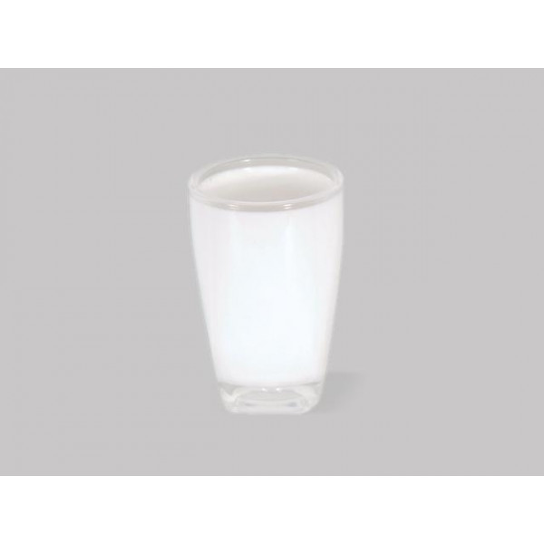 Păhar pentru periuțe de dinți MSV Tahiti, albă din plastic