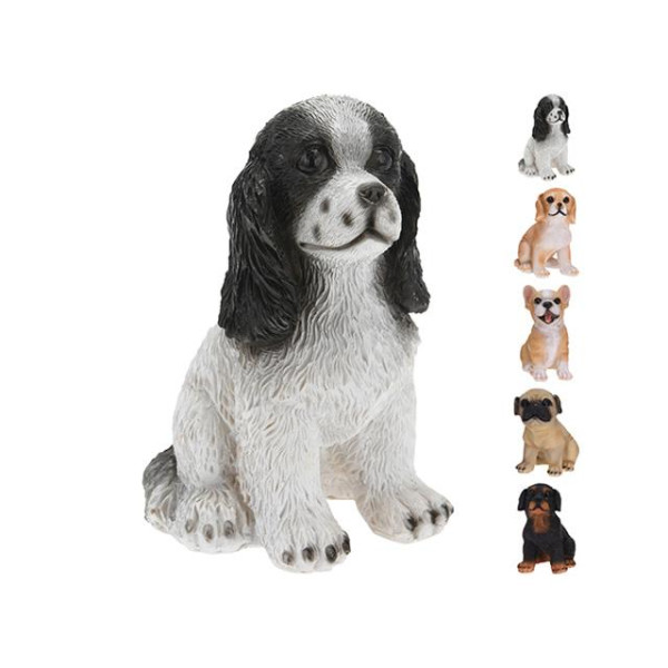 Statuie "Caine asezat" 14.5cm, 5 rase diferite Statuie "Caine asezat" 14.5cm, 5 rase diferite