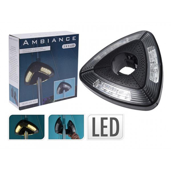 Felinar pentru umbrela 3X5LED 19X19X19cm Felinar pentru umbrela 3X5LED 19X19X19cm