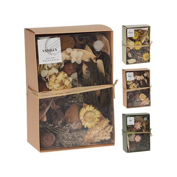 Цветы ароматизированные 200gr 20X10cm, 3вида, коробка