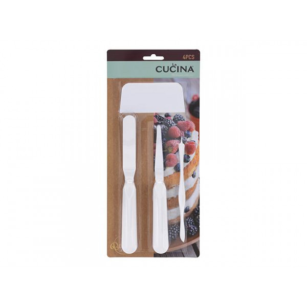 Set instrumente de patiserie Cucina 4buc: lopatele si razuitoare Set instrumente de patiserie Cucina 4buc: lopatele si razuitoare