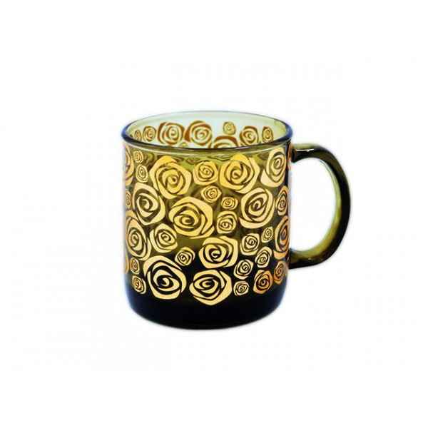 Cana 420ml din sticla GI Verso Design "Trandafir" Cana 420ml din sticla GI Verso Design "Trandafir"