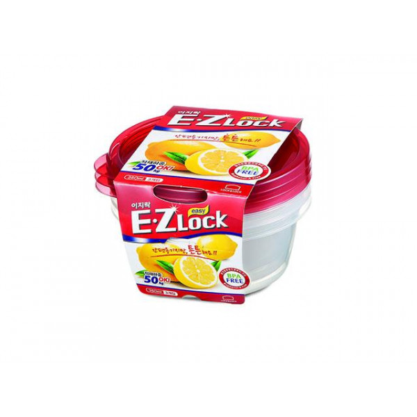 Набор емкостей пищевых EZ Lock 3шт, 0.35l, D12.5cm Набор емкостей пищевых EZ Lock 3шт, 0.35l, D12.5cm