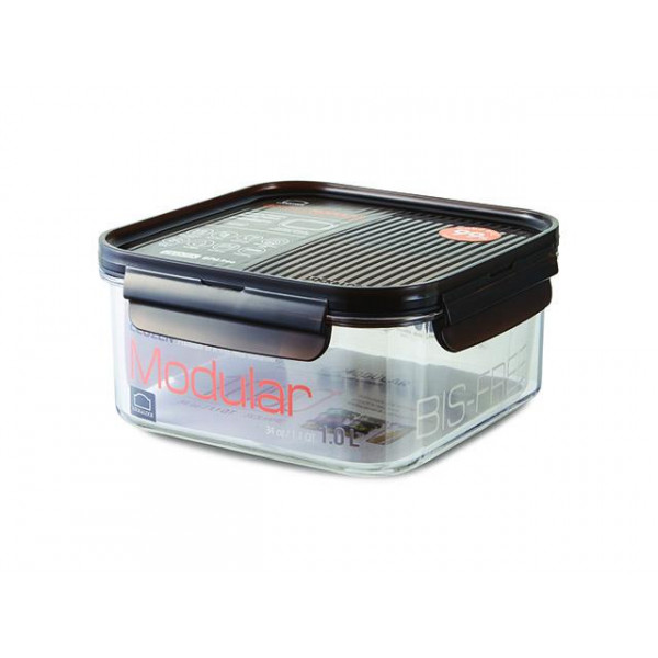 Container alimentar Ghidini Modular 1l, 16X16cm Container alimentar Ghidini Modular 1l, 16X16cm