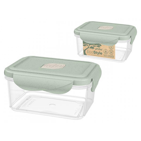 Caserola pentru frigider/MVP Phibo EcoStyle 0.5l, 14X11X7cm, cu supapa Caserola pentru frigider/MVP Phibo EcoStyle 0.5l, 14X11X7cm, cu supapa