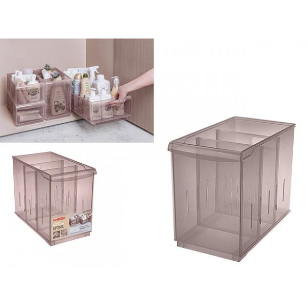 Organizator pentru depozitare Econova Optima 10.6l, 16.5X30.5X24.2cm Organizator pentru depozitare Econova Optima 10.6l, 16.5X30.5X24.2cm