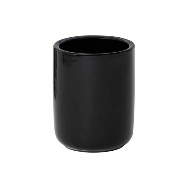 Păhar pentru periuțe de dinți Tendance Dolomite D8.3X11cm negru, ceramică Păhar pentru periuțe de dinți Tendance Dolomite D8.3X11cm negru, ceramică