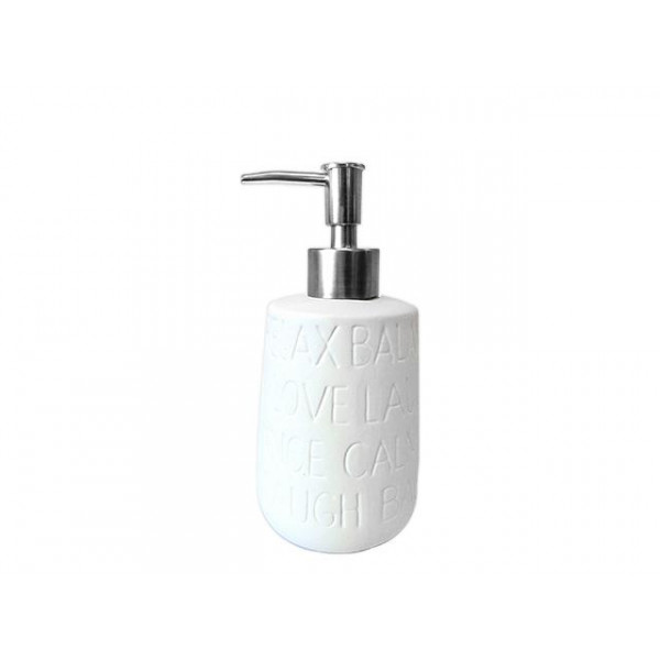 Dozator pentru săpun Tendance Relax 430ml, albă din ceramică Dozator pentru săpun Tendance Relax 430ml, albă din ceramică
