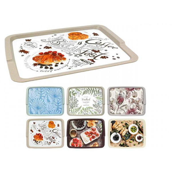 Tava Phibo 42.5X32X2.2cm, desen, plastic Tava Phibo 42.5X32X2.2cm, desen, plastic