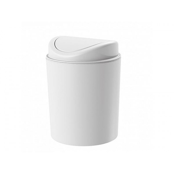 Coș pentru gunoi cu capac batant Bytplast 1l, 11.5X11.5X15.3cm, alb Coș pentru gunoi cu capac batant Bytplast 1l, 11.5X11.5X15.3cm, alb