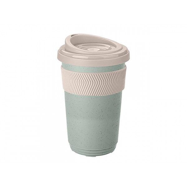 Термостакан Phibo 400ml с антискользящим кольцом, зеленый