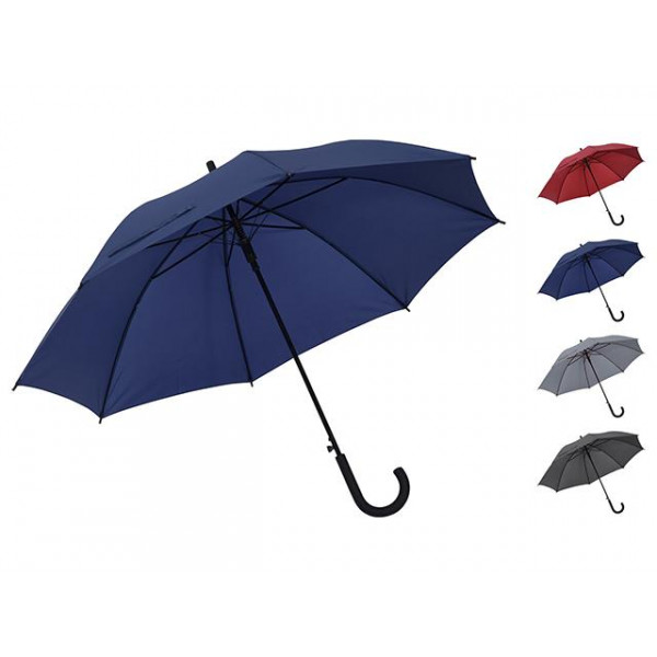 Umbrela D58cm, mânătona, mânăr-Cârlig, 4 culori Umbrela D58cm, mânătona, mânăr-Cârlig, 4 culori