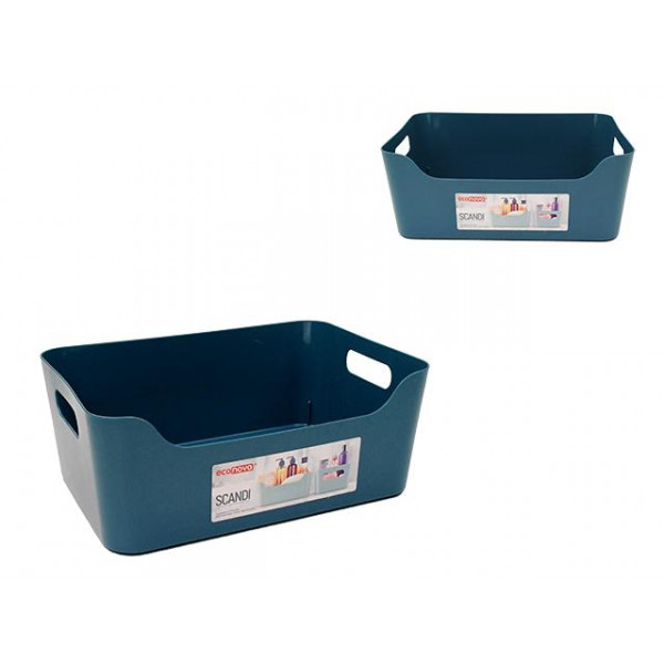Корзина Econova Scandi 4.6l, 27X19X10.5cm, синяя Корзина Econova Scandi 4.6l, 27X19X10.5cm, синяя