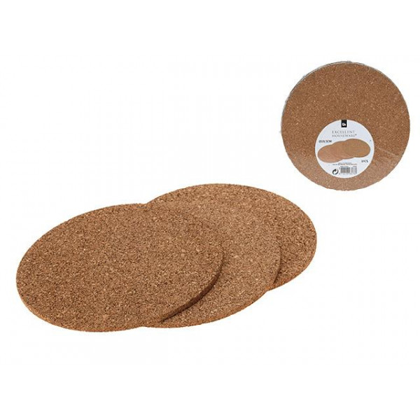 Set suport pentru vase ferbinti EH 3buc, D19.5cm, din pluta Set suport pentru vase ferbinti EH 3buc, D19.5cm, din pluta